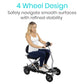 Vive Health 4-Wheel Automatic Folding Mobility Scooter