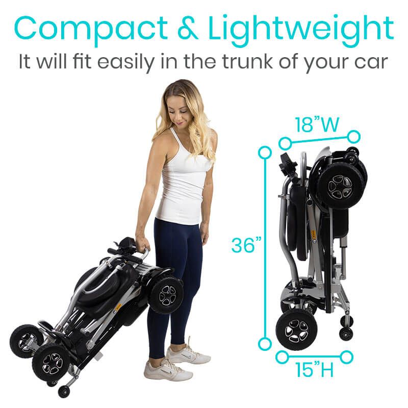 Vive Health 4-Wheel Automatic Folding Mobility Scooter